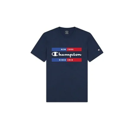 Camisola de Manga Curta Homem Champion Crewneck Azul de Champion, Homem - Ref: S64109831, Preço: 19,02 €, Desconto: %