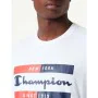 Camiseta de Manga Corta Hombre Champion Crewneck Blanco de Champion, Hombre - Ref: S64109834, Precio: 19,02 €, Descuento: %