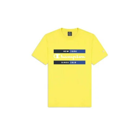 Maglia a Maniche Corte Uomo Champion Crewneck Giallo di Champion, Uomo - Rif: S64109835, Prezzo: 20,12 €, Sconto: %