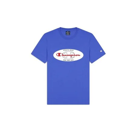 Men’s Short Sleeve T-Shirt Champion Crewneck Blue by Champion, Men - Ref: S64109836, Price: 20,12 €, Discount: %