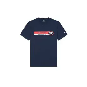 Camiseta de Manga Corta Hombre Champion Crewneck Azul de Champion, Hombre - Ref: S64109838, Precio: 21,13 €, Descuento: %