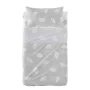 Conjunto de Lençóis HappyFriday Basic Kids Clouds Cinzento Berço de Bebé 2 Peças de HappyFriday, Roupa de cama para berços - ...