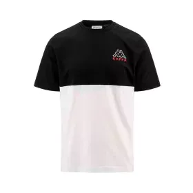 Camiseta de Manga Corta Hombre Kappa Edwin CKD Blanco Negro de Kappa, Hombre - Ref: S64109845, Precio: 18,68 €, Descuento: %