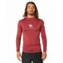 Bathing T-shirt Rip Curl Corps Red Brown Men by Rip Curl, Wetsuits and neoprene suits - Ref: S64109907, Price: 26,37 €, Disco...