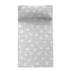 Couvre-lit HappyFriday Basic Kids Gris 200 x 260 cm Nuages de HappyFriday, Boutis et couvre-lits - Réf : D1611824, Prix : 55,...