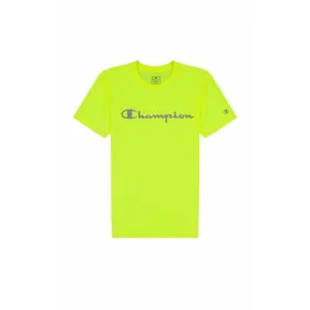 Maglia a Maniche Corte Uomo Champion Crewneck Verde limone di Champion, Uomo - Rif: S64109977, Prezzo: 21,97 €, Sconto: %