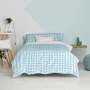 Duvet cover set HappyFriday Basic Kids Blue Single Gingham 2 Pieces by HappyFriday, Quilts and quilt covers - Ref: D1611840, ...