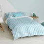 Parure de couette HappyFriday Basic Kids Bleu Lit 1 persone Vichy 2 Pièces de HappyFriday, Couettes et housses de couette - R...