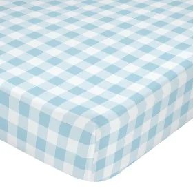 Fitted sheet HappyFriday BASIC KIDS Blue 105 x 200 x 32 cm by HappyFriday, Sheets and pillowcases - Ref: D1611846, Price: 23,...