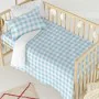 Bettbezug-Set HappyFriday Basic Kids Blau Babybettchen Vichy 2 Stücke von HappyFriday, Bettdecken und Bettdeckenbezüge - Ref:...