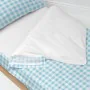 Quilt Cover without Filling HappyFriday Basic Kids Vichy Blue 105 x 200 cm by HappyFriday, Slumber Bags - Ref: D1611859, Pric...