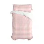 Set di copripiumino HappyFriday Basic Kids Rosa Singolo Vichy 2 Pezzi di HappyFriday, Piumini e copripiumini - Rif: D1611867,...