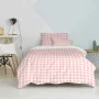 Parure de couette HappyFriday Basic Kids Rose Lit 1 persone Vichy 2 Pièces de HappyFriday, Couettes et housses de couette - R...