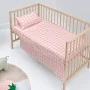 Conjunto de Lençóis HappyFriday Basic Kids Vichy Cor de Rosa Berço de Bebé 2 Peças de HappyFriday, Roupa de cama para berços ...