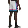 Calções de Basquetebol para Homem Under Armour Baselin Branco de Under Armour, Homem - Ref: S64110327, Preço: 39,06 €, Descon...