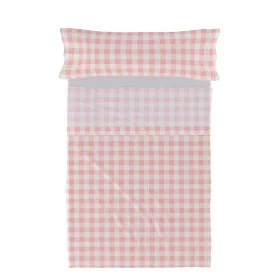 Conjunto de Lençóis HappyFriday Basic Kids Vichy Cor de Rosa Solteiro 180 x 270 cm 2 Peças de HappyFriday, Lençóis e capas de...