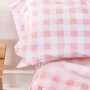 Bedding set HappyFriday Basic Kids Vichy Pink Single 180 x 270 cm 2 Pieces by HappyFriday, Sheets and pillowcases - Ref: D161...