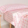 Conjunto de Lençóis HappyFriday Basic Kids Vichy Cor de Rosa Solteiro 180 x 270 cm 2 Peças de HappyFriday, Lençóis e capas de...