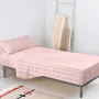 Juego de Sábanas HappyFriday Basic Kids Vichy Rosa Cama de 80/90 2 Piezas de HappyFriday, Sábanas y fundas de almohada - Ref:...