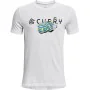 Camisola de Manga Curta Criança Under Armour Curry Trolly Branco de Under Armour, Menino - Ref: S64110401, Preço: 23,52 €, De...