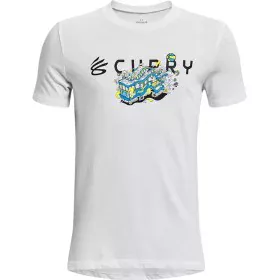 Jungen Kurzarm-T-Shirt Under Armour Curry Trolly Weiß von Under Armour, Junge - Ref: S64110401, Preis: 23,52 €, Rabatt: %