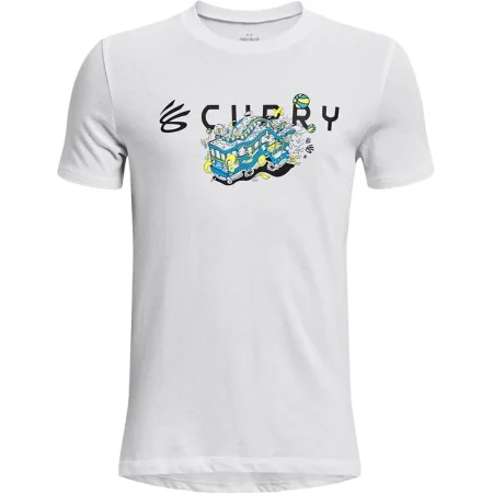 T-shirt à manches courtes enfant Under Armour Curry Trolly Blanc de Under Armour, Garçon - Réf : S64110401, Prix : 23,52 €, R...