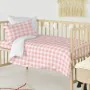 Bettbezug-Set HappyFriday Basic Kids Rosa Babybettchen Vichy 2 Stücke von HappyFriday, Bettdecken und Bettdeckenbezüge - Ref:...