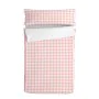 Housse de couette non rembourrée HappyFriday Basic Kids Vichy Rose 105 x 200 cm de HappyFriday, Sacs de couchage - Réf : D161...