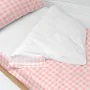 Housse de couette non rembourrée HappyFriday Basic Kids Vichy Rose 105 x 200 cm de HappyFriday, Sacs de couchage - Réf : D161...