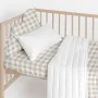 Cot protector HappyFriday Basic Kids Vichy Beige 60 x 40 cm by HappyFriday, Bed accessories - Ref: D1611887, Price: 13,85 €, ...