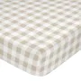 Sábana Bajera Ajustable HappyFriday Basic Kids Beige 105 x 200 x 32 cm Vichy de HappyFriday, Sábanas y fundas de almohada - R...