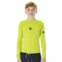 Camiseta de Manga Corta Infantil Rip Curl Corps L/S Rash Vest Amarillo Surf Licra de Rip Curl, Niño - Ref: S64110485, Precio:...