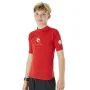 Camisola de Manga Curta Criança Rip Curl Corps L/S Rash Vest Vermelho Licra Surf de Rip Curl, Menino - Ref: S64110488, Preço:...