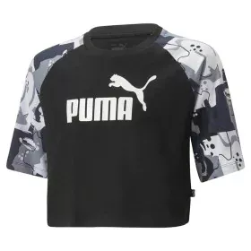 Child's Short Sleeve T-Shirt Puma Ess+ Street Art Black by Puma, Girls - Ref: S64110496, Price: 18,36 €, Discount: %