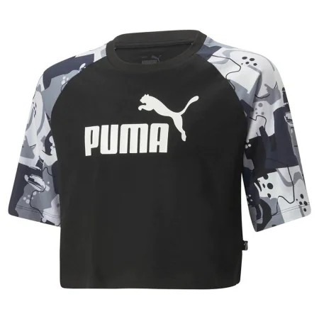 Camiseta de Manga Corta Infantil Puma Ess+ Street Art Negro de Puma, Niña - Ref: S64110496, Precio: 18,36 €, Descuento: %