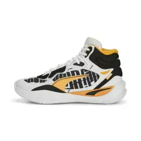 Basketball Shoes for Adults Puma Playmaker Pro Mid White by Puma, Footwear - Ref: S64110514, Price: 77,46 €, Discount: %