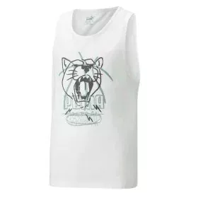 T-shirt de basquetebol Puma Tank B Branco de Puma, Menino - Ref: S64110516, Preço: 22,82 €, Desconto: %