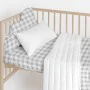 Protetor de berço HappyFriday Basic Kids Vichy Cinzento 60 x 40 cm de HappyFriday, Acessórios de cama - Ref: D1611913, Preço:...