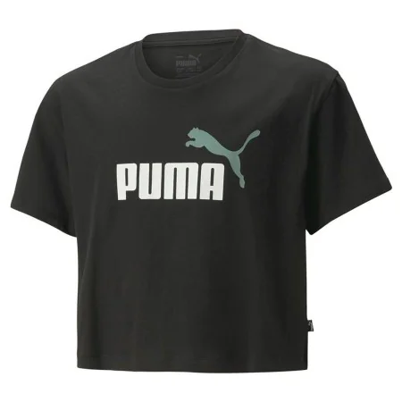 Camiseta de Manga Corta Infantil Puma Logo Cropped Negro de Puma, Niña - Ref: S64110528, Precio: 24,02 €, Descuento: %