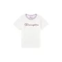 Camisola de Manga Curta Infantil Champion Crewneck Branco de Champion, Menina - Ref: S64110531, Preço: 13,48 €, Desconto: %