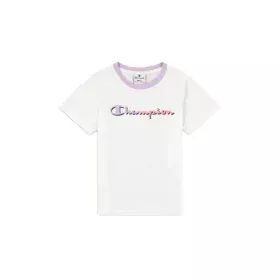 Camisola de Manga Curta Infantil Champion Crewneck Branco de Champion, Menina - Ref: S64110531, Preço: 13,48 €, Desconto: %