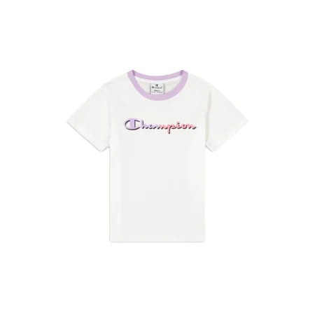 Camisola de Manga Curta Infantil Champion Crewneck Branco de Champion, Menina - Ref: S64110531, Preço: 13,48 €, Desconto: %