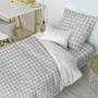 Duvet cover set HappyFriday Basic Kids Grey Single Gingham 2 Pieces by HappyFriday, Quilts and quilt covers - Ref: D1611917, ...