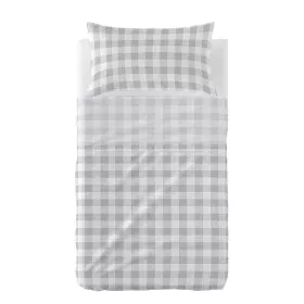 Bedding set HappyFriday Basic Kids Vichy Grey Baby Crib 2 Pieces by HappyFriday, Bed linen for cots - Ref: D1611919, Price: 1...