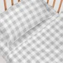 Conjunto de Lençóis HappyFriday Basic Kids Vichy Cinzento Berço de Bebé 2 Peças de HappyFriday, Roupa de cama para berços - R...