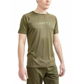 Camiseta de Manga Corta Craft Core Essence Logo Verde de Craft, Hombre - Ref: S64110595, Precio: 20,21 €, Descuento: %