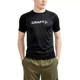 T shirt à manches courtes Craft Core Essence Logo Noir de Craft, Homme - Réf : S64110596, Prix : 21,13 €, Remise : %