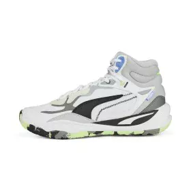 Sapatilhas de Basquetebol para Adultos Puma Playmaker Pro Mid Branco de Puma, Ténis - Ref: S64110619, Preço: 77,26 €, Descont...