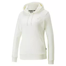 Felpa con Cappuccio Donna Puma Essentials Embroidery Bianco di Puma, Donna - Rif: S64110680, Prezzo: 46,69 €, Sconto: %