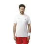 Camisola de Manga Curta Homem Drop Shot Airam JMD Branco de Drop Shot, Homem - Ref: S64110733, Preço: 32,94 €, Desconto: %